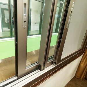 Brugerdefineret glidende vinduer og dørkarmer til to eller tre spor i bronze